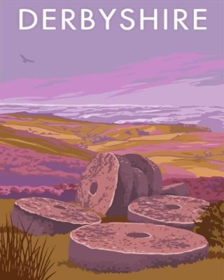 Stanage Edge Poster Paint By Numbers