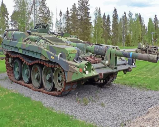 Stridsvagn Paint By Numbers