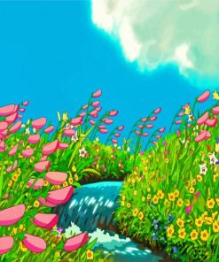 Studio Ghibli Floral Paint By Numbers