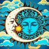 Sun Moon Paint By Numbers