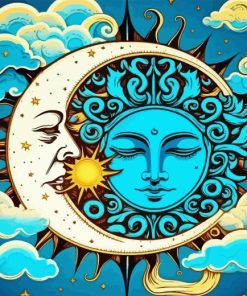 Sun Moon Paint By Numbers