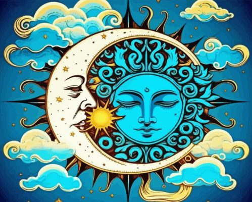 Sun Moon Paint By Numbers