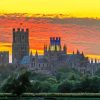 Sunset Ely Cathedral Paint By Numbers