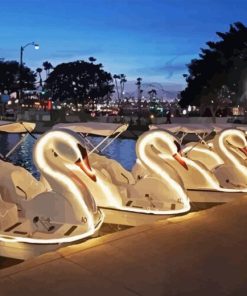 The Swan Boats Paint By Numbers