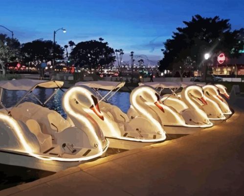 The Swan Boats Paint By Numbers