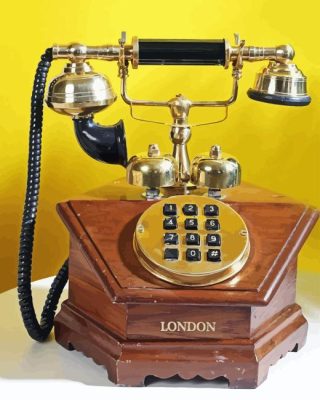 Vintage Phones Paint By Numbers