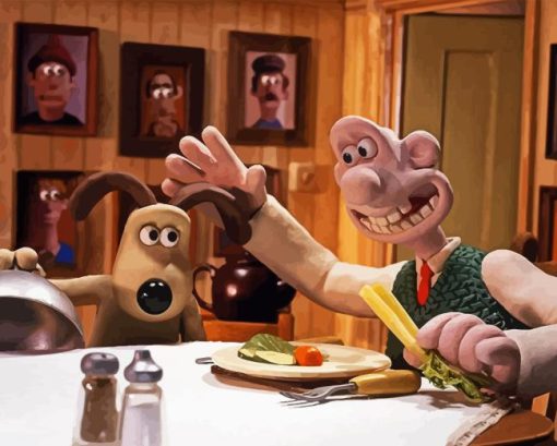 Wallace And Gromit Paint By Numbers