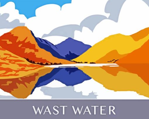 Wast water lake paint by numbers
