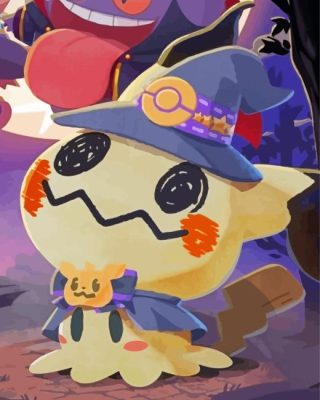 Witch Mimikyu Paint By Numbers