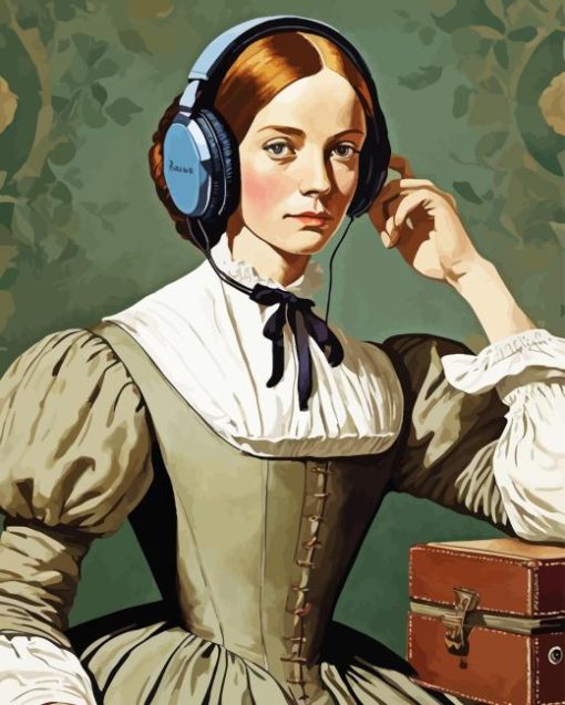 Woman Listening To Music Paint By Numbers