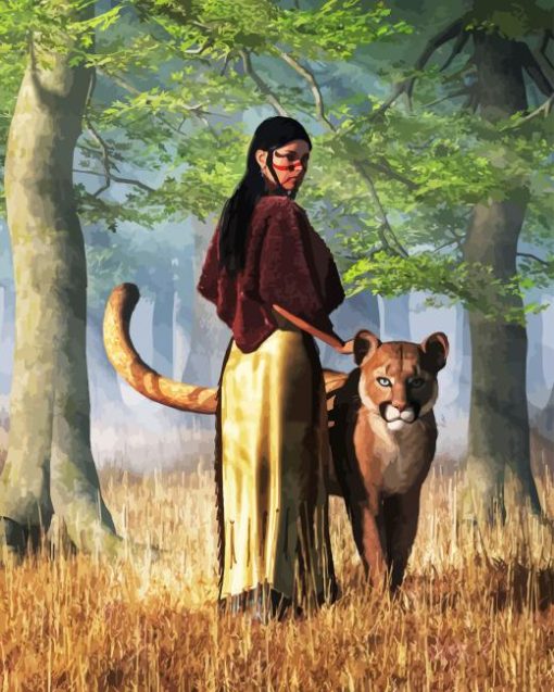 Women With Panther Paint By Numbers