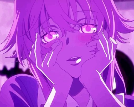 Yuno Gasai Anime Paint By Numbers