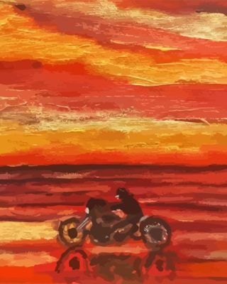 Abstract Motorcycle Ride Paint By Numbers