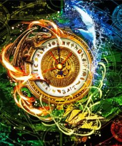 Abstract The Golden Compass Paint By Numbers
