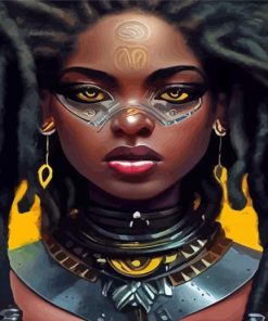 African Warrior Lady Paint By Numbers