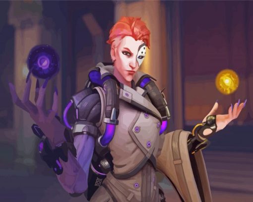Anime Moira Overwatch Paint By Numbers