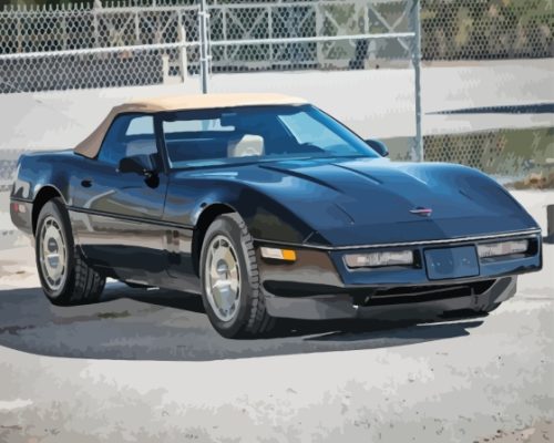 Corvette 1986 Paint By Numbers