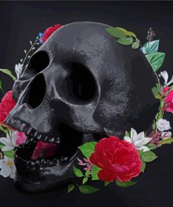 Flower Skulls Paint By Numbers