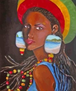 Lady With Dreadlocks Paint By Numbers