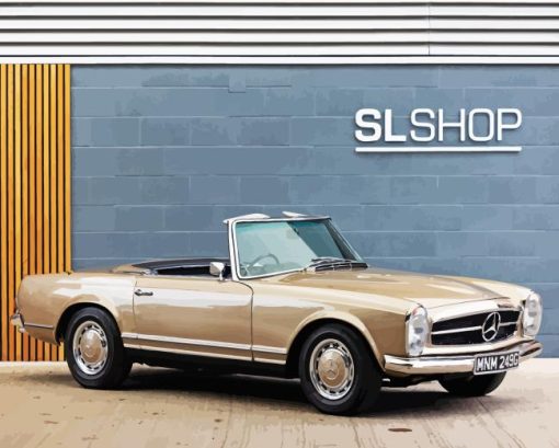 Mercedes Benz 200 Sl Paint By Numbers