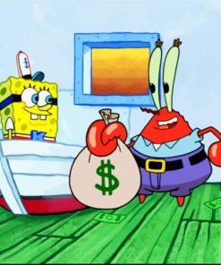 Mr Krabs Paint By Numbers
