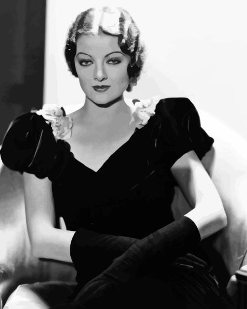 Myrna Loy Paint By Numbers
