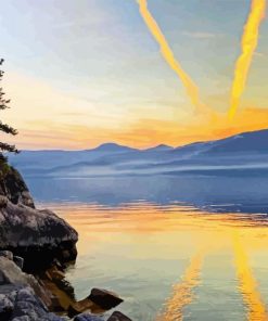 Okanagan Lake Paint By Numbers