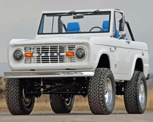 Old Ford Bronco Paint By Numbers