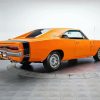 Orange Charger Rt 1970 Paint By Numbers