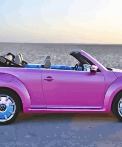 Pink Volkswagen Paint By Numbers