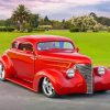 Red Luxury Hotrod Paint By Numbers