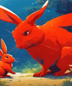 Red Rabbit Paint By Numbers