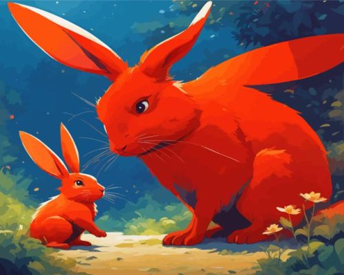 Red Rabbit Paint By Numbers