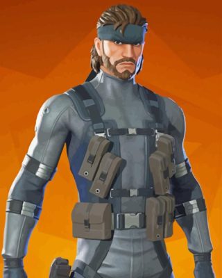 Solid Snake Paint By Numbers