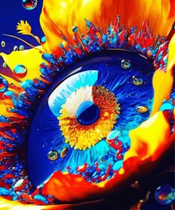 Sunflower Eye Paint By Numbers