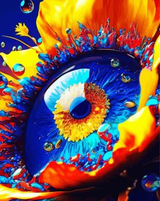 Sunflower Eye Paint By Numbers