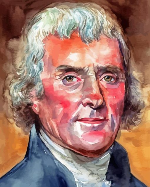 Thomas Jefferson Portrait Paint By Numbers