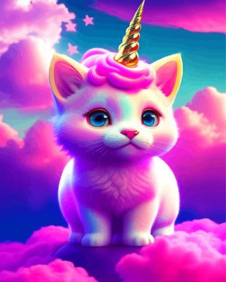 Unicorn Cat Paint By Numbers