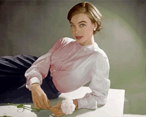 Vintage Leslie Caron Paint By Numbers