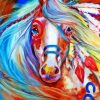 War Pony Horse Paint By Numbers