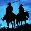 Western Couple Silhouette Paint By Numbers