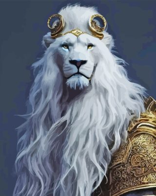 White Lion Prince Paint By Numbers