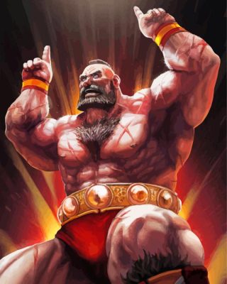 Zangief Paint By Numbers