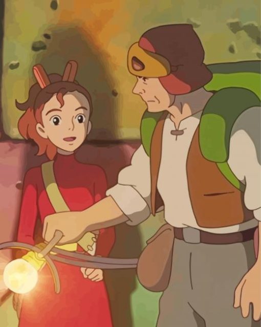 Arrietty And Pod Clock Paint By Numbers