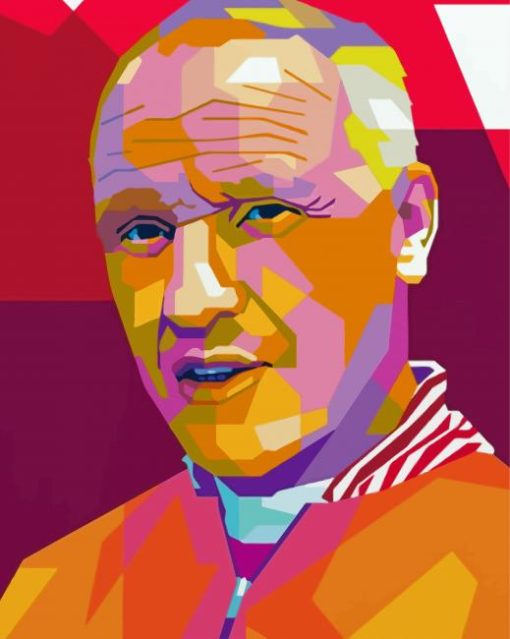 Bill Shankly Pop Art Paint By Numbers