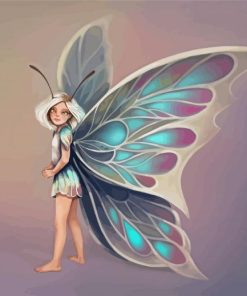 Butterfly Girl Art Paint By Numbers