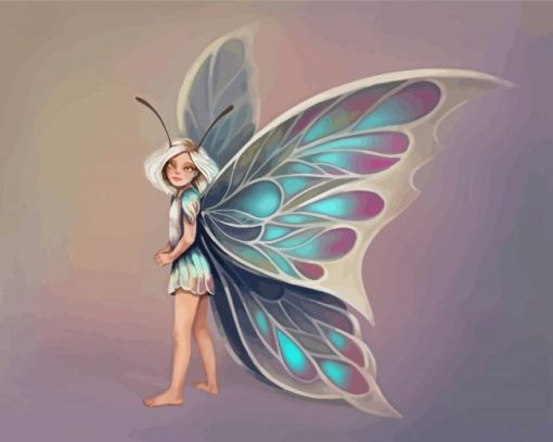 Butterfly Girl Art Paint By Numbers