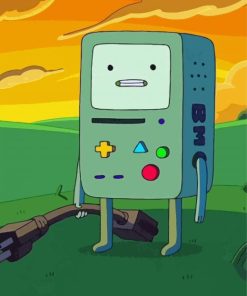 The Robot BMO Paint By Numbers