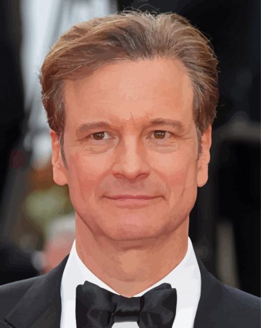 Actor Colin Firth Paint By Numbers