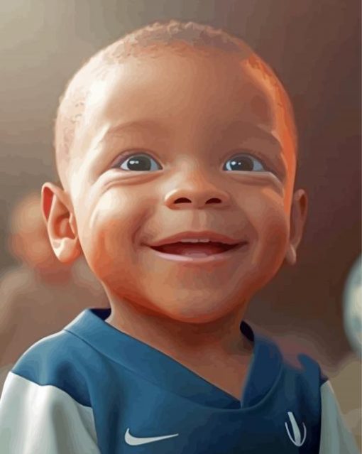 Baby Kylian Mbappe Paint By Numbers